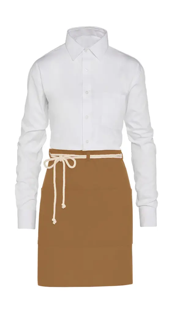 Kordel Bistroschürze mit Tasche bedruckbar 65 cm — Produktfoto 6