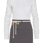 Kordel Bistroschürze mit Tasche bedruckbar 65 cm — Produktfoto 2