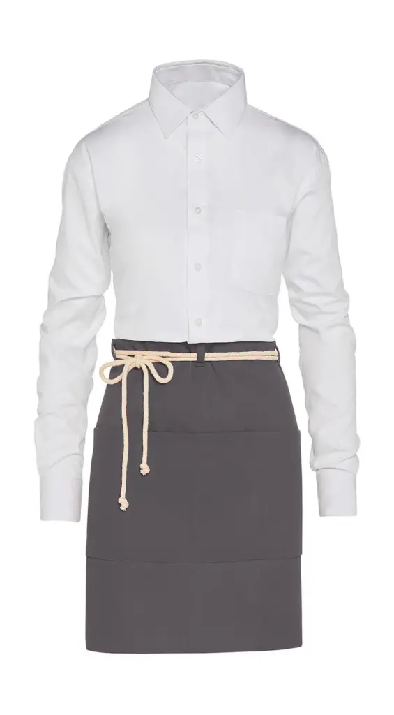 Kordel Bistroschürze mit Tasche bedruckbar 65 cm — Produktfoto 2