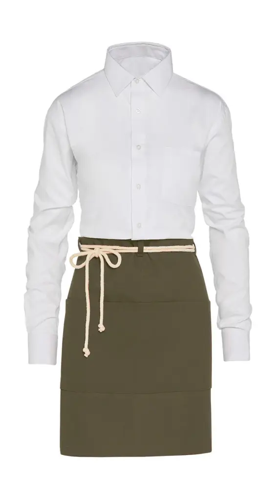 Kordel Bistroschürze mit Tasche bedruckbar 65 cm — Produktfoto 5