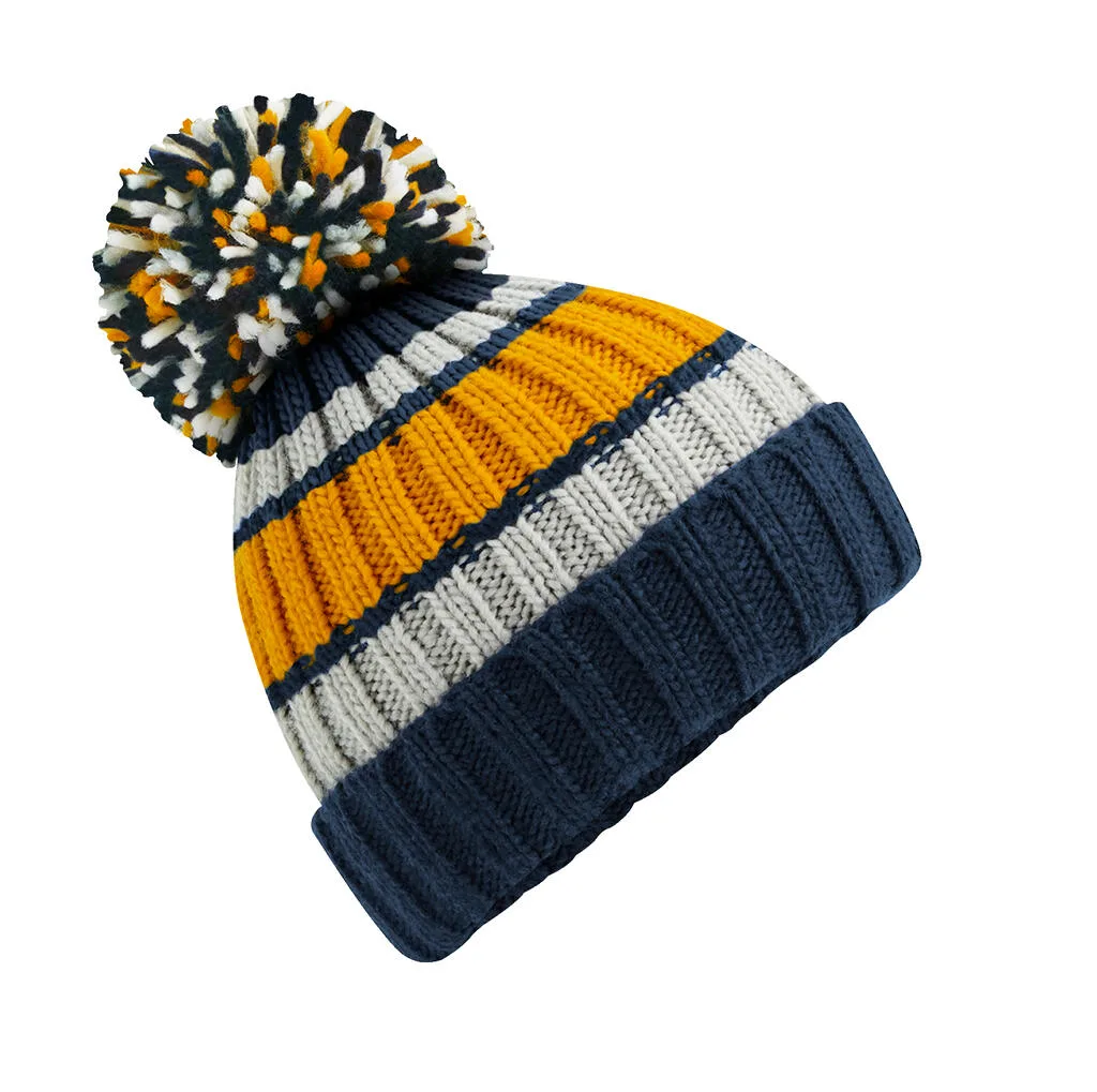 962_69_218_f-2021_01jpg - Hidalgo 96269 - Hygge Striped Beanie, dijon blue — productfoto 4