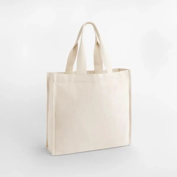 Chevron Shopper Custom Logo Cotton Tote Bag