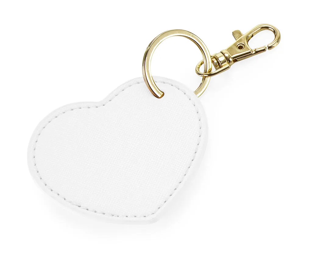 96629 - Boutique Heart Key Clip, soft white
