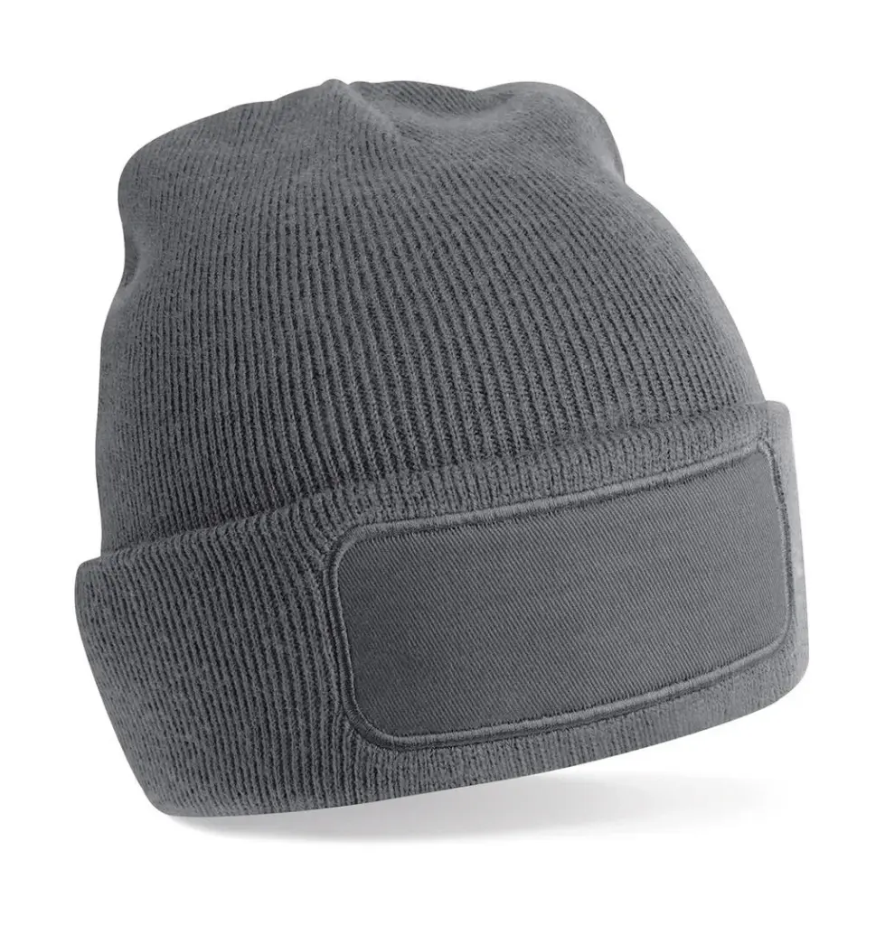 96669 - Recycled Original Patch Beanie, graphite grey — productfoto 2