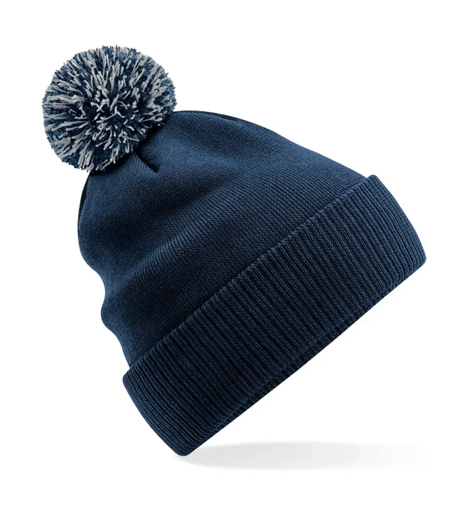 96869 - Recycled Snowstar® Beanie, french navy / light grey — productfoto 2