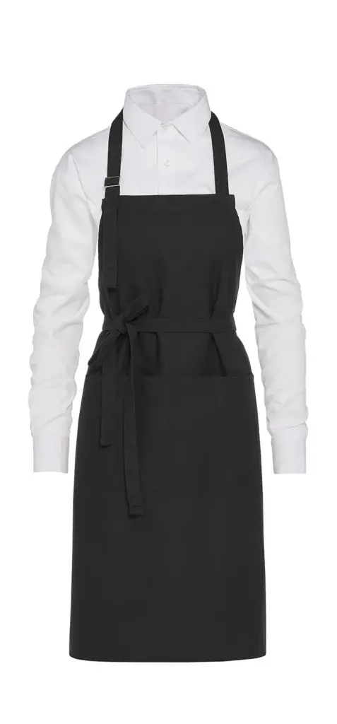 Latzschürze mit Tasche bedruckbar Baumwolle 240g/m² — Produktfoto 2