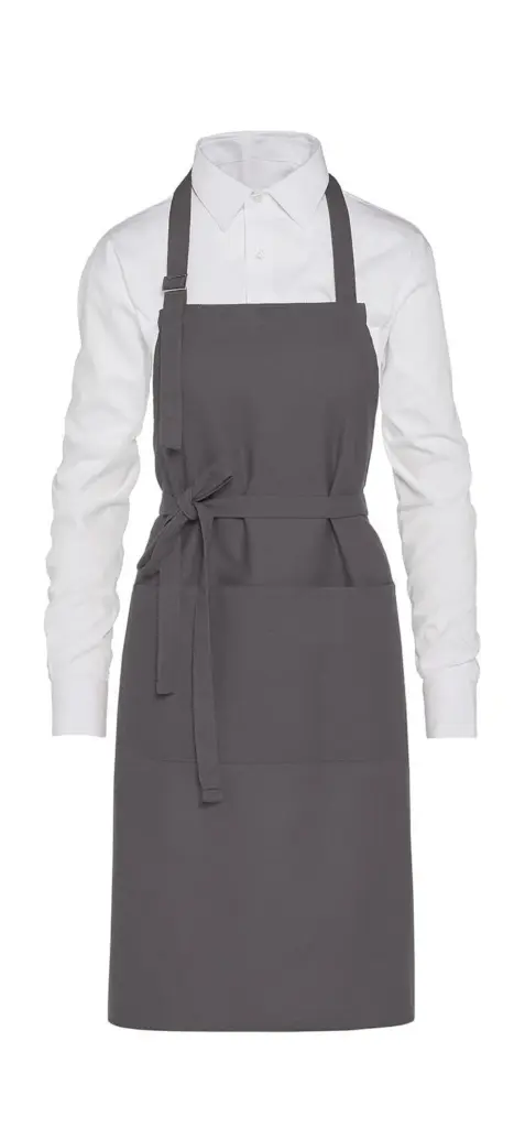 Latzschürze mit Tasche bedruckbar Baumwolle 240g/m² — Produktfoto 3