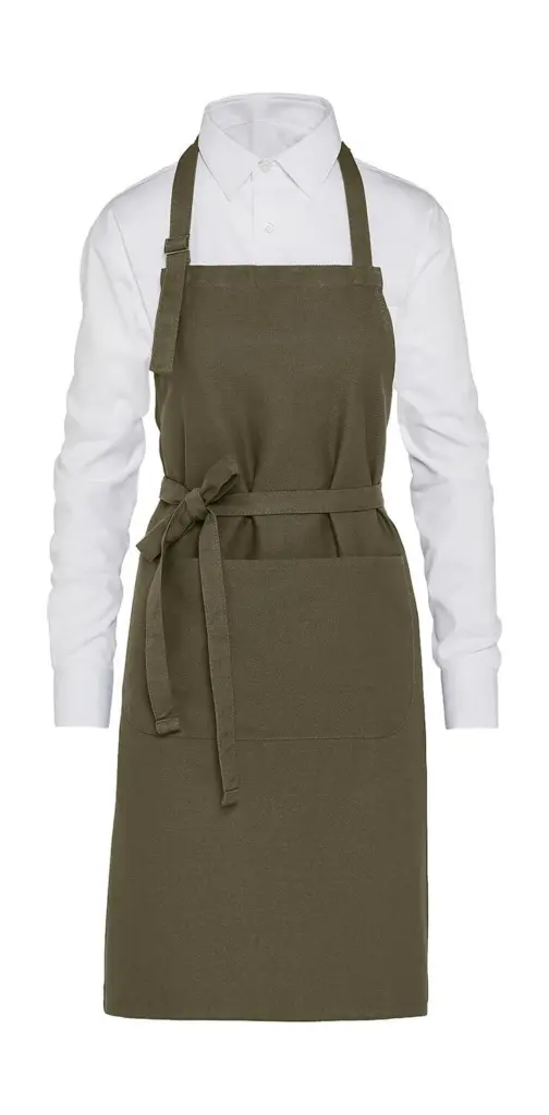 Latzenschürze mit Tasche bedruckbar Bio-Baumwolle — Produktfoto 6
