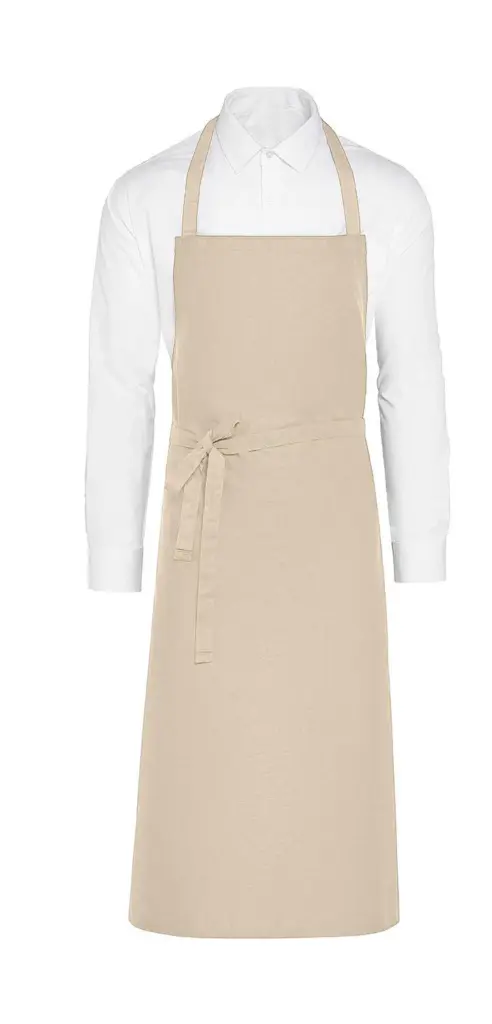 97159 - PARIS - Recycled Bib Apron, natural — productfoto 2