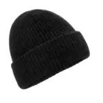 97869 - Cosy Ribbed Beanie, black marl — productfoto 2