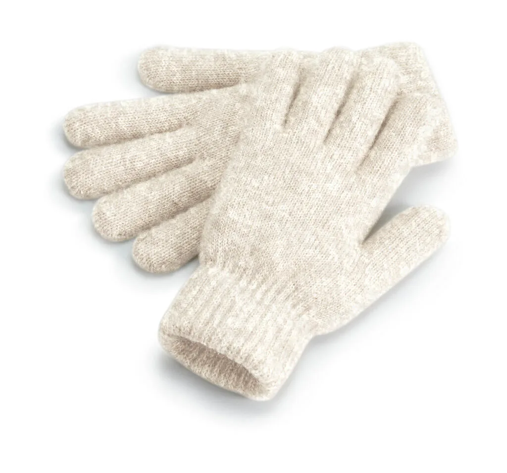 979_69_716_f-2023_01jpg - Hidalgo 97969 - Cosy Ribbed Cuff Gloves, almond marl — productfoto 2