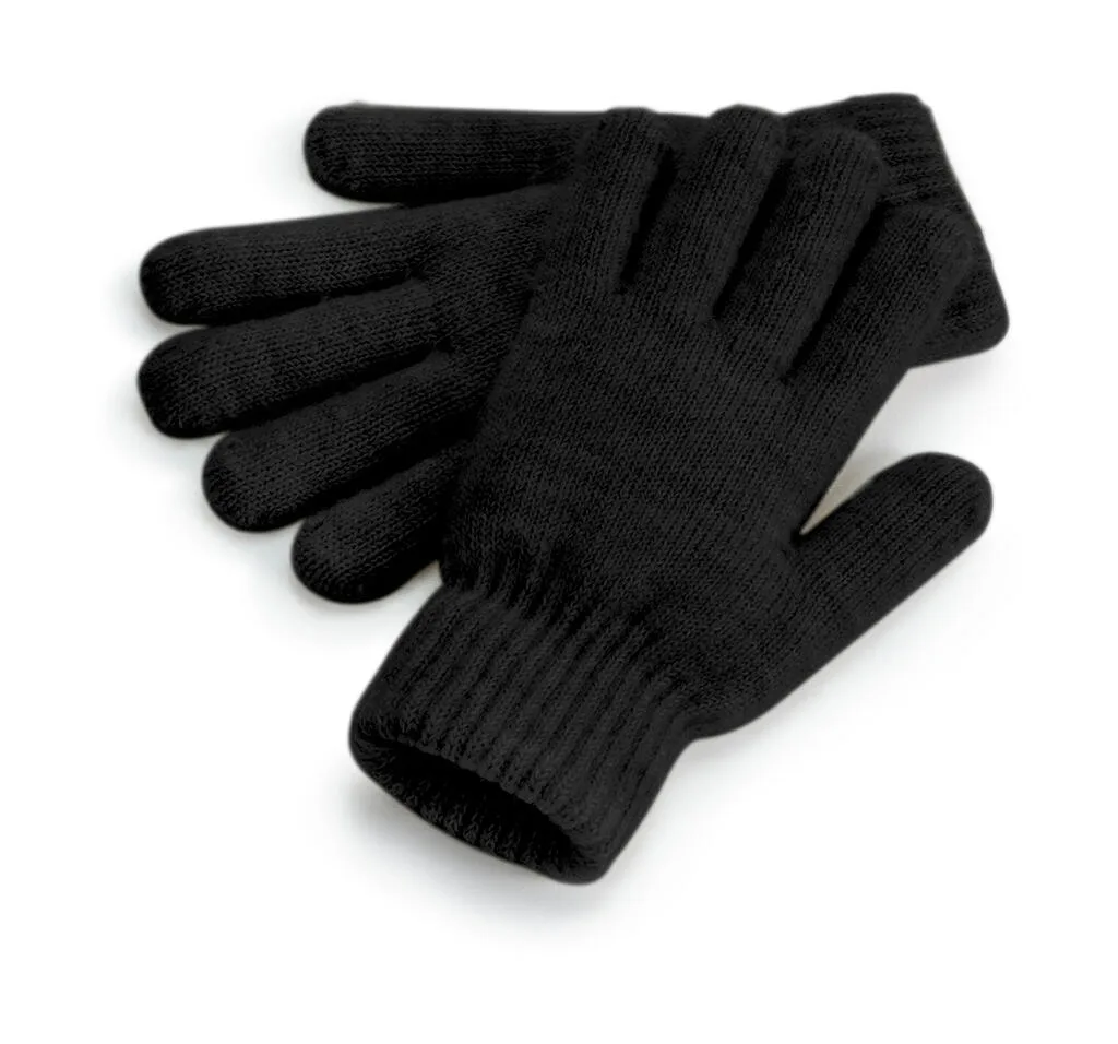 97969 - Cosy Ribbed Cuff Gloves, black marl