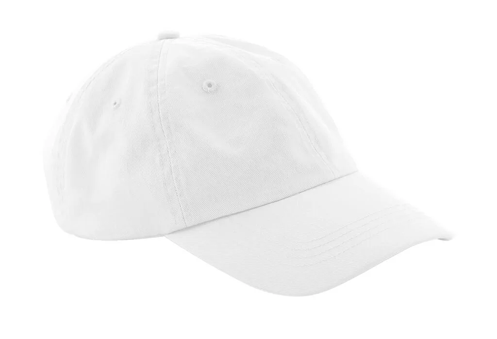 98269 - Organic Cotton 6 Panel Dad Cap, white
