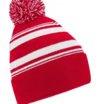 98469 - Striped Fan Beanie, classic red / white — productfoto 5