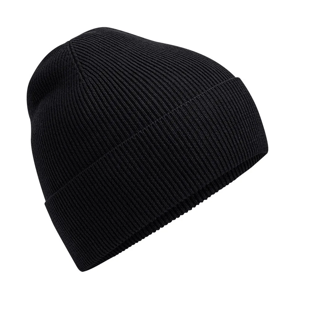 99369 - Organic Cotton Fine Knit Beanie, black