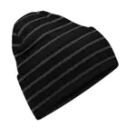 99469 - Original Deep Cuffed Striped Beanie, black / graphite grey — productfoto 2