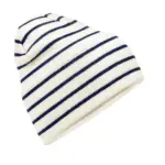 99469 - Original Deep Cuffed Striped Beanie, soft white/french navy