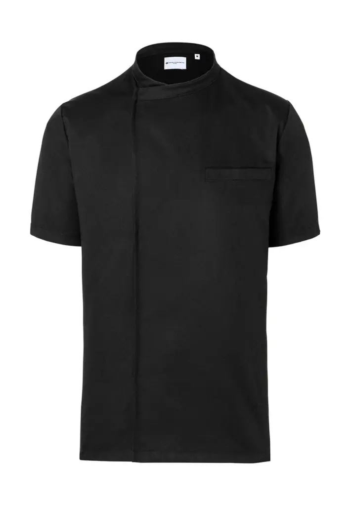 Kochschürze Kurzarm mit Logo-Druck, leicht, Unisex — Produktfoto 2 Kochschürze Kurzarm mit Logo-Druck, leicht, Unisex — Produktfoto 2