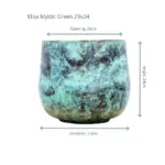 Elisa Mystic Green sierpot – ronde bloempot