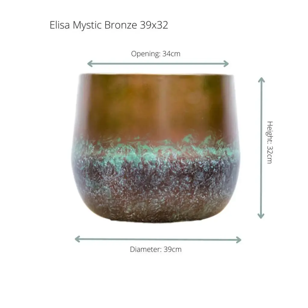 Elisa Mystic Bronze sierpot – warme bronstint