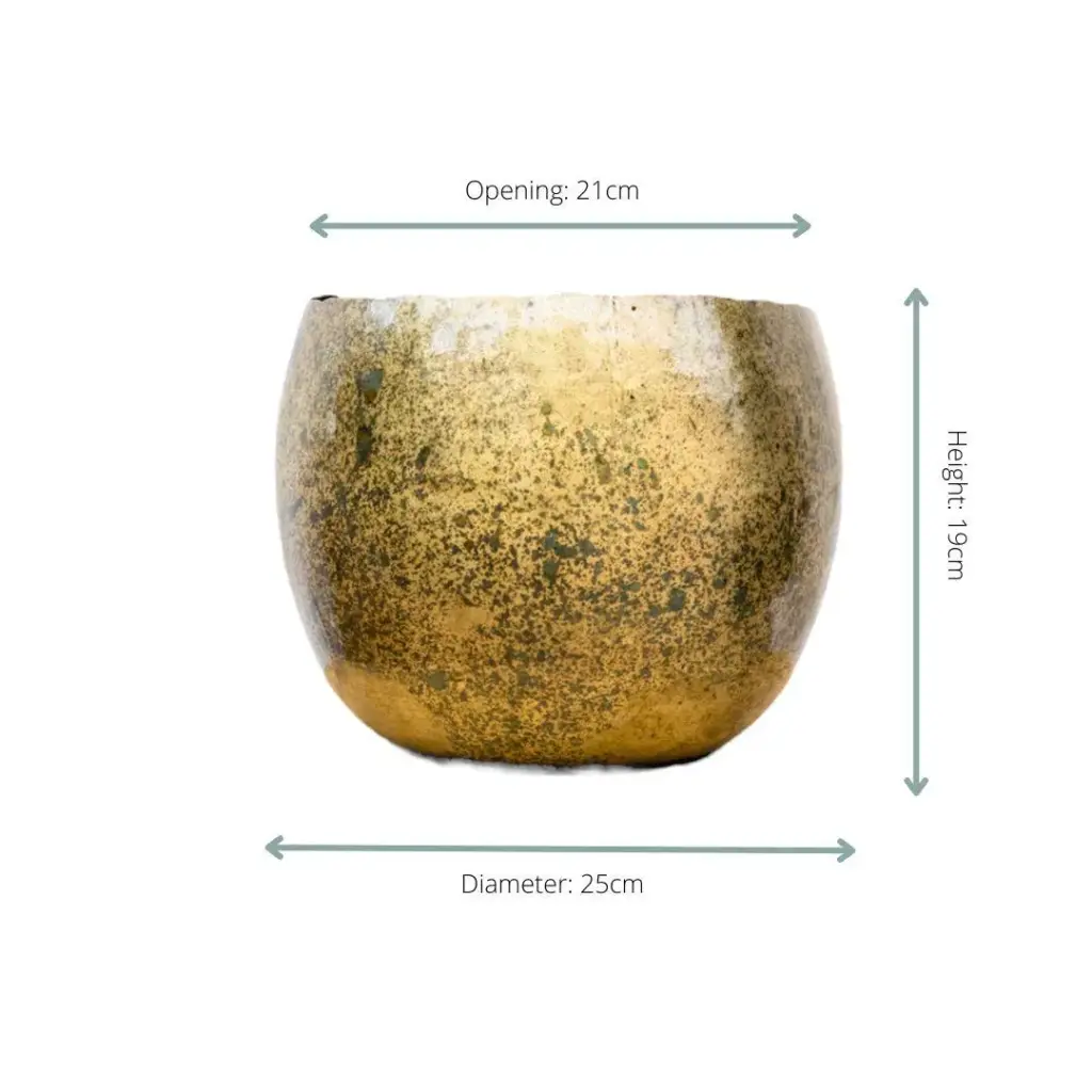 Ellen Brass sierpot – messing look plantenpot