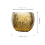 Ellen Brass sierpot – messing look plantenpot