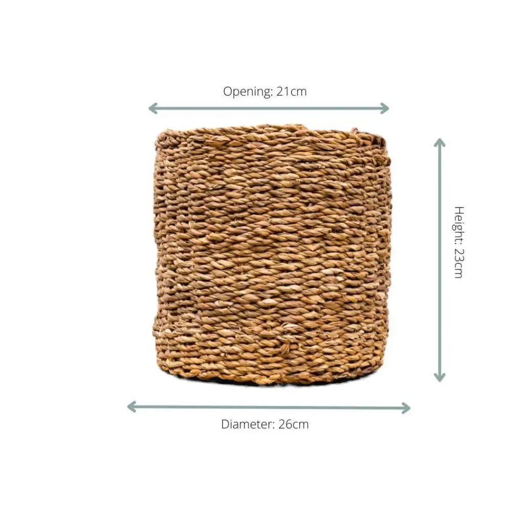 Mand Ido plantenmand van gevlochten materiaal