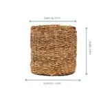 Mand Ido plantenmand van gevlochten materiaal
