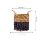 Mand Vic – ronde gevlochten plantenmand