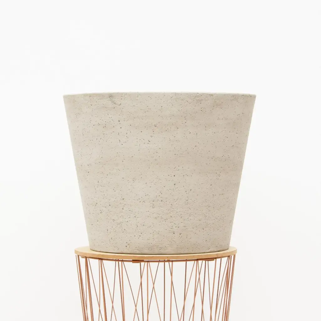 Bucket Beige Washed sierpot beige