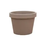 Lira Tortora – grote ronde sierpot in taupe