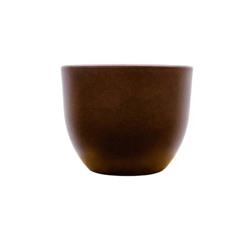 Pot Eggy Bronze ovale sierpot in bronstint