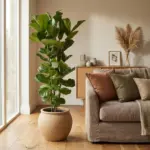 Ficus Lyrata struik – kamerplant met brede bladeren
