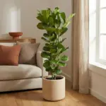 Ficus Lyrata struik – kamerplant met brede bladeren