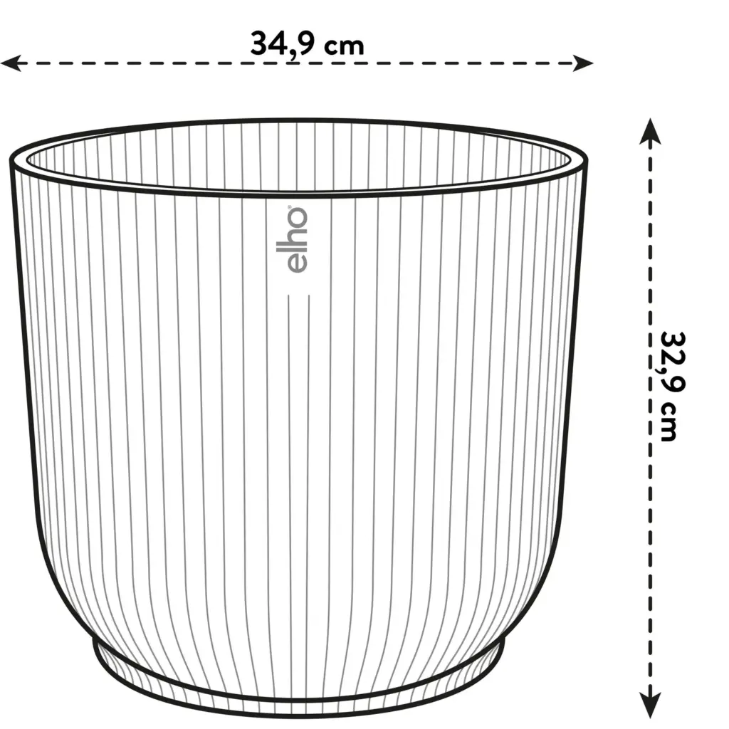 elho Vibes Fold Round wit sierpot met wieltjes - Hidalgo Plants elho Vibes Fold Round wit sierpot met wieltjes