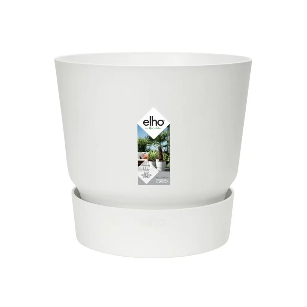 Elho Greenville Round sierpot wit