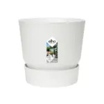 Elho Greenville Round sierpot wit