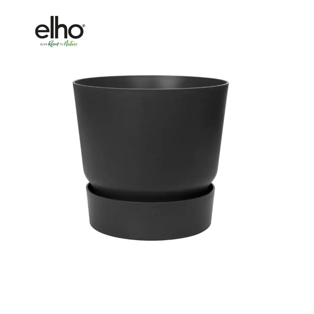Elho Greenville Round sierpot zwart