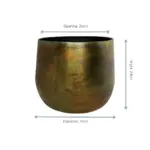 Elisa Vintage Green sierpot – ronde bloempot