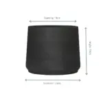 Jumbo Patt Black Washed sierpot – plantenpot