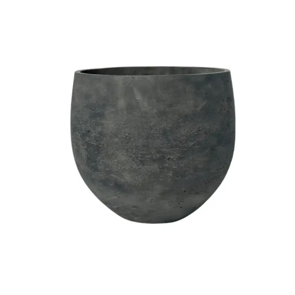 Orb Black Washed sierpot – ronde design bloempot