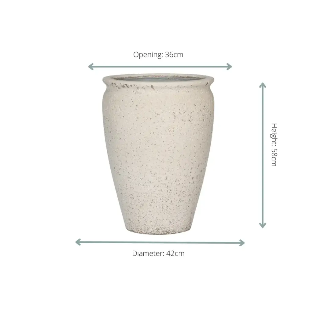 Pot Artemis Chalk White sierpot