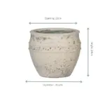 Pot Athena Chalk White sierpot