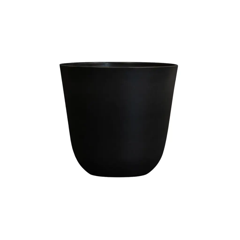 Palermo zwart sierpot – stijlvolle ronde plantenpot