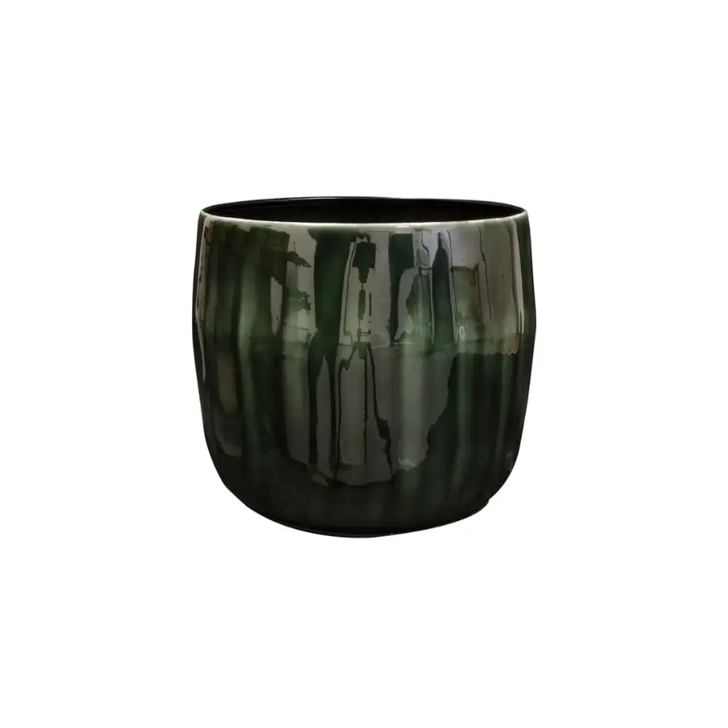 Pot Babet Pine sierpot in dennenhout look