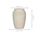 Hera Chalk White sierpot – moderne plantenbak