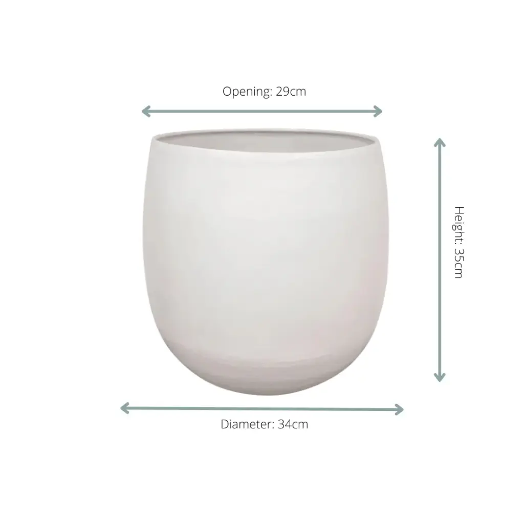 Stijn wit sierpot – moderne bloempot