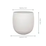 Stijn wit sierpot – moderne bloempot