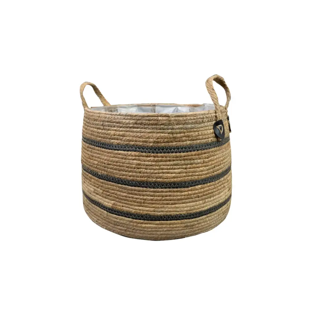 Mand Isla Black – plantenmand in zwart