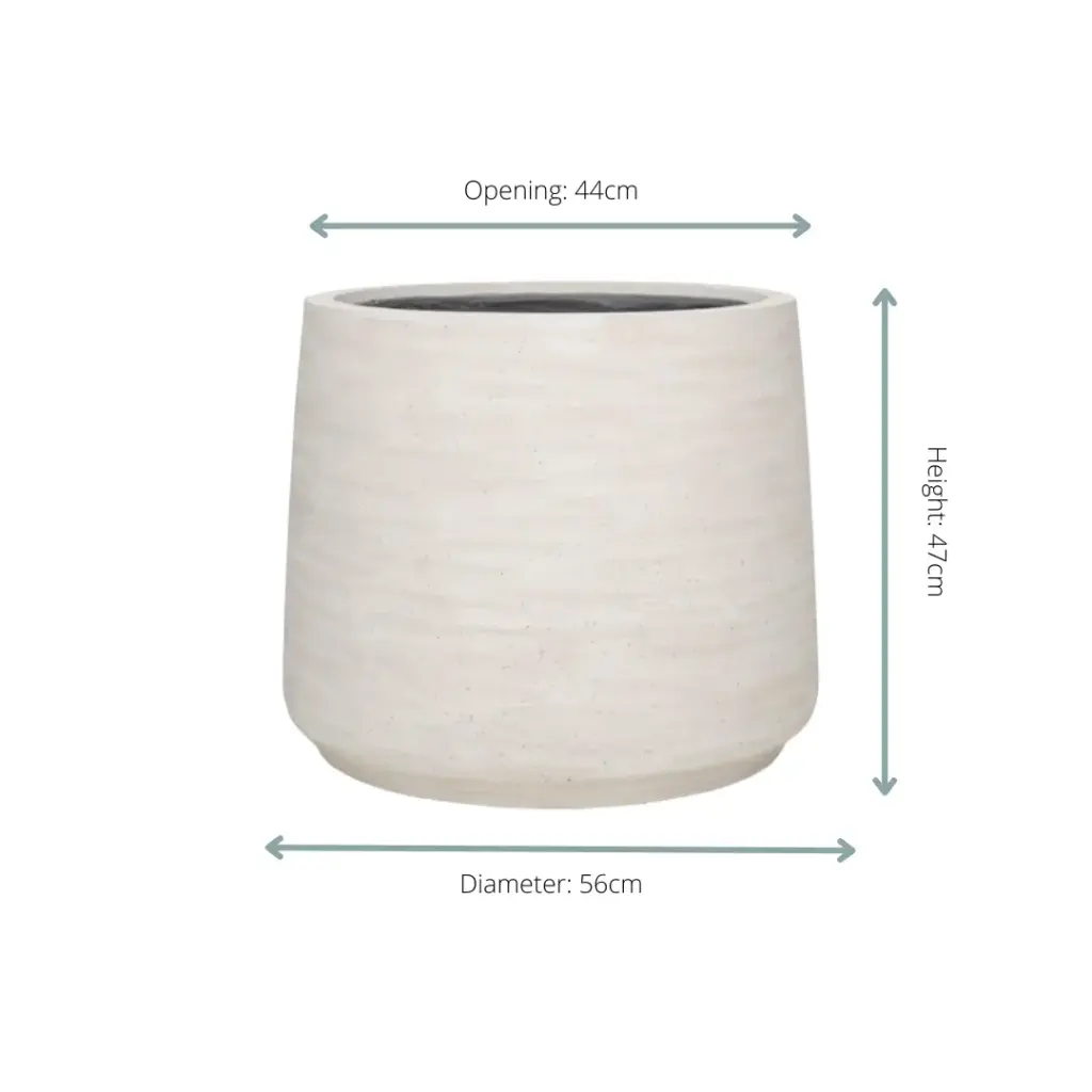 Jumbo Patt Ivory Washed sierpot